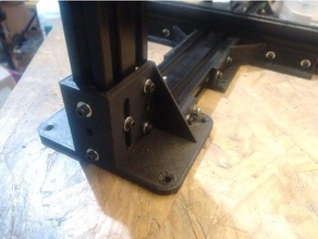 tevo bracket base right z no bottom 3d printer parts tarantula 3d print model - Mito3D