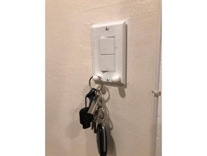 wall plate key holder household 3d print model - Mito3D