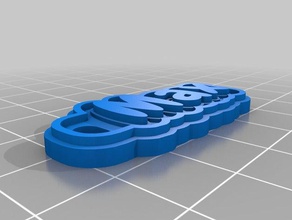 max Schlüsselbund Schlüsselanhänger kundengebundene 3d print model - Mito3D