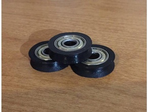pulley - 608zz bearing parts 608 idler pulleys 3d print model - Mito3D