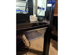 scrap bin rails 3d printer accessories enclosure lack scraps sterilite trash 3d print model - Mito3D
