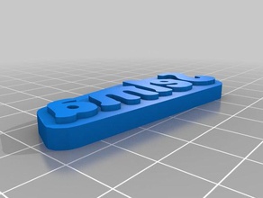 selma timbre les signes et logos personnalisé 3d print model - Mito3D