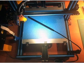 cr-10 usb led lamp holder + support 3d printing 3d print model - Mito3D