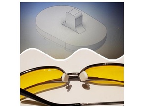 nose pads glasses 3d print model - Mito3D