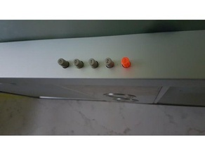 Kapuze Abzieher-regler Küche und Esszimmer - Knopf 3d print model - Mito3D