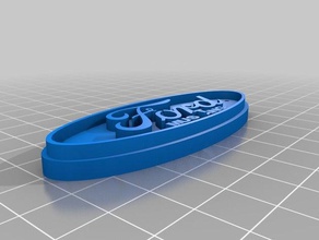 ford badge 3d printing assembly 3d print model - Mito3D