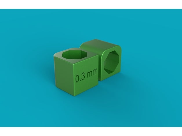 tests cube 20x20x20 mm L'impression 3d 3D print model - Mito3D