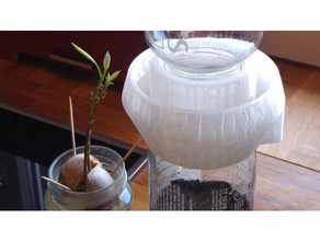 greensession küçük açık ve bahçe ek amazingdesign şişe tasarım designproject kolay yazdırma çiçek vazo geschenk hediye cam yeşil büyümek hack ev bitki ekici pot kentsel yararlı dikey su şişesi 3d print model - Mito3D