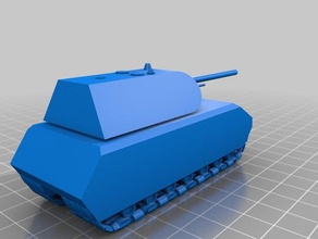 tank panzerkampwafen viii maus 3d-drucken 3d print model - Mito3D