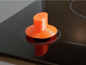 eurokera cooking plate knob replacement parts 3d print model - Mito3D