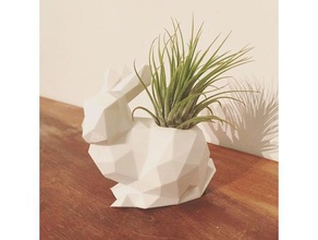 rabbit planter household hare poly rabbit stanford bunny lowpoly planter succulent