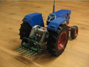 horquilla trasera openrc tractor r c vehículos 3d print model - Mito3D