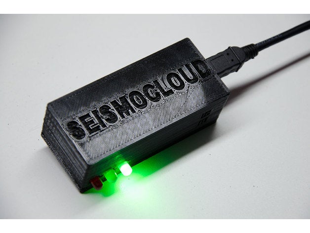 contenitore elettronica seismocloud esp8266 + mpu6050 elektronik 3D print model - Mito3D