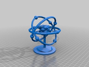 quinn ver-2 atom model 3d printing 3d print model - Mito3D