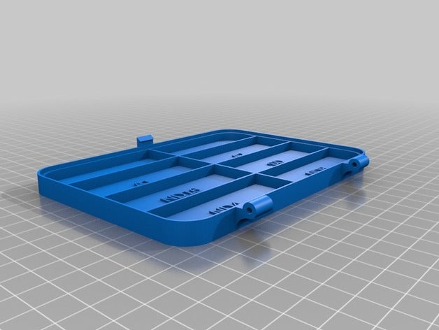 caixa 14x10x4x8s organizzazione su misura 3D print model - Mito3D