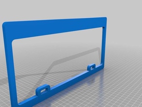 license plate frame segni e loghi autodesk fusion 360 fusion360 3d print model - Mito3D