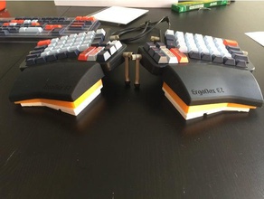 ergodox ez reposamuñecas apoya equipo teclado 3d print model - Mito3D