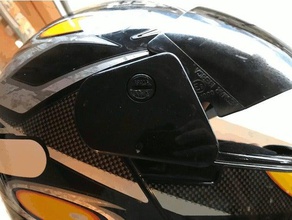 helmet visor fastener automotive fasteners helmets mount motorcycle sun 3d print model - Mito3D