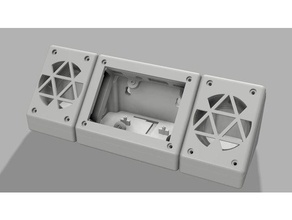 spremere pi custodia audio recinzione elettronica recinto raspberry squeezebox 3d print model - Mito3D