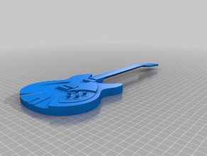 mini rickenbacker 360 guitare électrique de la musique george harrison miniture modèle à l'échelle 3d print model - Mito3D
