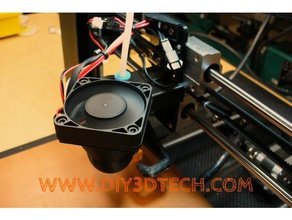 e3d style bowden super cooling adapter 30mm 50mm fan 3d printing blower extruder hotend customized e3dv6 v6 duct 3d print model - Mito3D