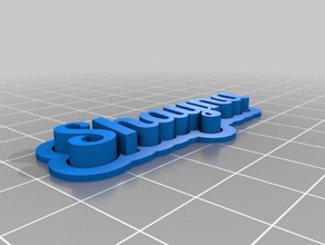 shayna pin base v2 Anahtarlık özelleştirilmiş 3d print model - Mito3D