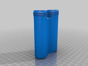 2 3 4 18650 container bottle cap organization battery batery holder 3d print model - Mito3D