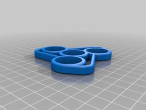 knuckles mini spinner fidget remix 22mm yatakları oyuncaklar ve oyunlar 3d print model - Mito3D