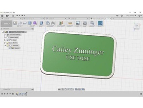 name card tag 3d print model - Mito3D