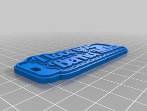 el amor que berna llaveros personalizado 3d print model - Mito3D