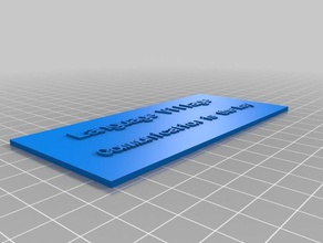 mon personnalisée plaque signalétique la customiser les signes et logos personnalisé 3d print model - Mito3D