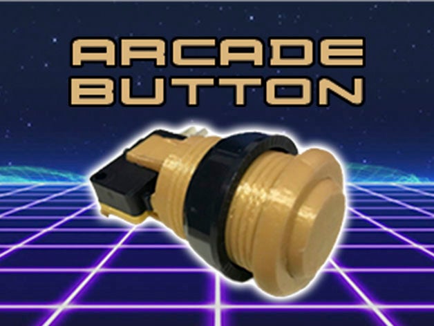 arcade-button teilen video-Spiele arcade - Taste video-Spiel 3D print model - Mito3D