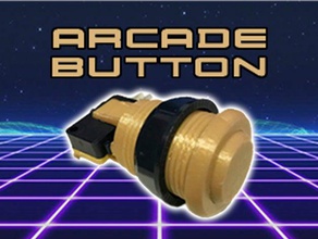 arcade button parts video games game 3d print model - Mito3D