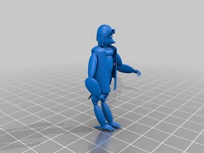avery1 modèles d'oiseaux dessin animé chatacter humanoïde personne 3d print model - Mito3D