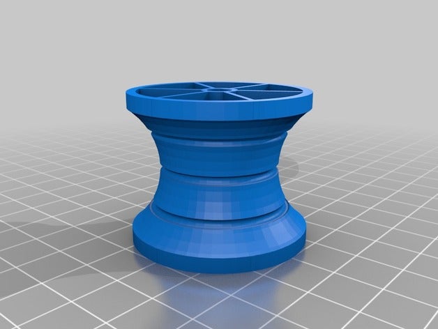 circular rail wheel parts 3D print model - Mito3D