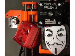 prusa i3 mk2 mk2s mk3 anonymous front fan cover 3d printer parts 3d print model - Mito3D