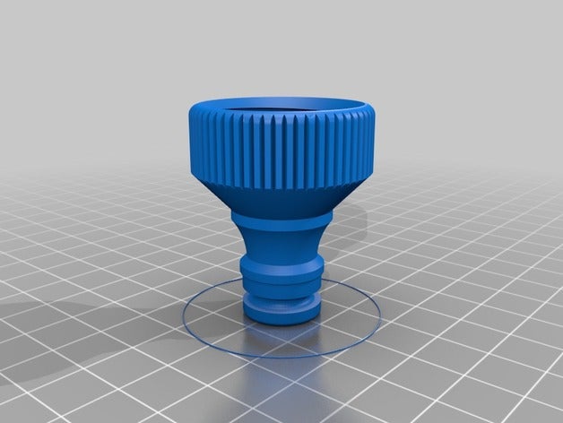 water rocket nozzle physics & astronomy 3D print model - Mito3D