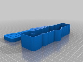 Tochter Textfeld Spielzeug & Spiele kundengebundene 3d print model - Mito3D