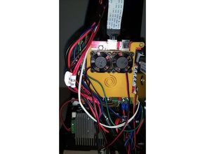 anet a8 sıfırlama düğmesi anakart kapak 2 fan delikleri 3d yazıcı aksesuarları durumda ana kart kapağı reset 3d print model - Mito3D