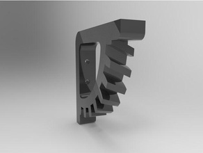 helicoidal gear shelf household 3d slash design designproject organizer bracket support 3d print model - Mito3D