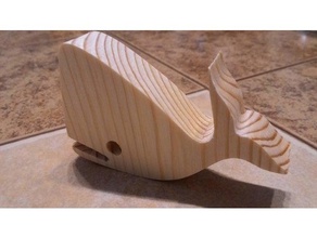 whale animals cnc toy wood 3d print model - Mito3D
