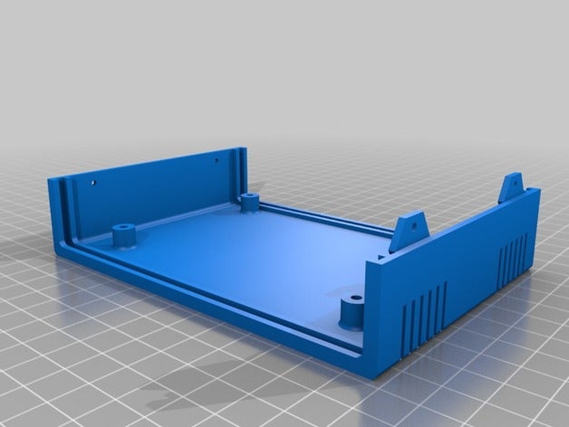 caixa tela di base l'elettronica su misura 3D print model - Mito3D