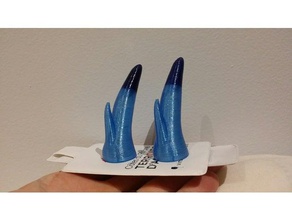 mushu horns props dragon mulan spikes 3d print model - Mito3D