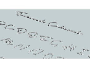 letras de lettres autograf personaluseonly procès Les imprimantes 3d la police lettre mano 3d print model - Mito3D