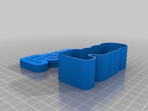 cuadro de texto faso juegos y juguetes personalizado 3d print model - Mito3D