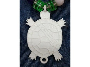 turtle v2 coins & badges 3d print model - Mito3D