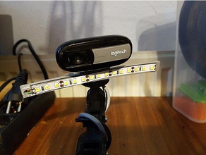 logitech c170 di montaggio videocamera led strip titolare Stampante 3d parti 3d print model - Mito3D