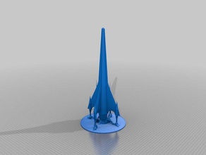 retro rocket despega + onda de choque la base juegos y juguetes objeto decorativo las luciérnagas a volar el cohete nave espacial despegue veicle 3d print model - Mito3D