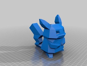 pikachu moeda de banco remix criaturas mealheiro pokemon 3d print model - Mito3D