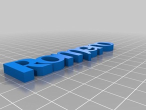 meu texto personalizado 3d print model - Mito3D